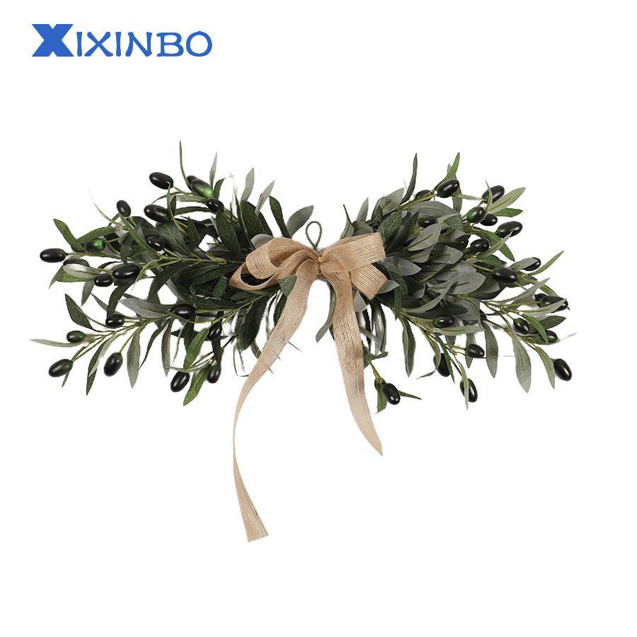XIXINBO Realistic Olive Leaves Olive Flower Swag Faux Olive Swag Table Garland ราคา 1,249 บาท*ส่งฟรี