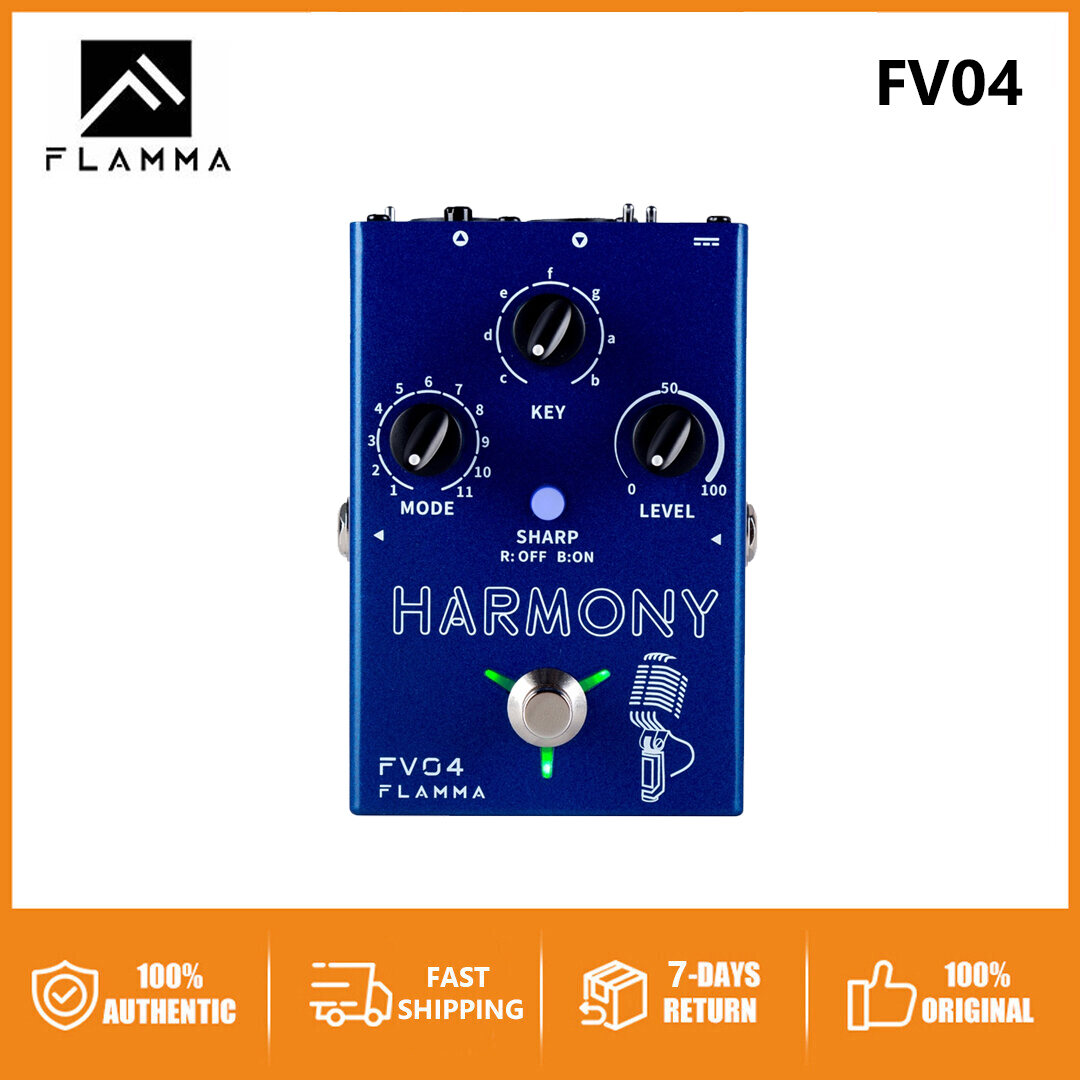 Original FLAMMA FV04 Vocal Effects Processor 12 Pitch with 11 Different Harmony Modes 48V Phantom Power ราคา 3,500 บาท*ส่งฟรี
