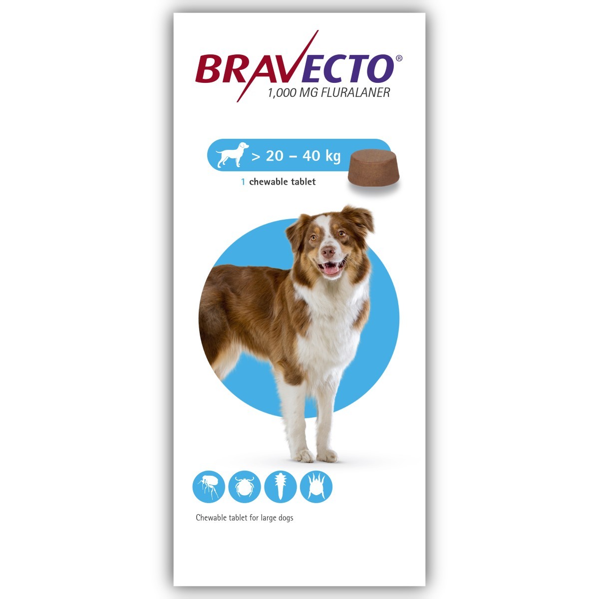 bravecto 250 mg kaina