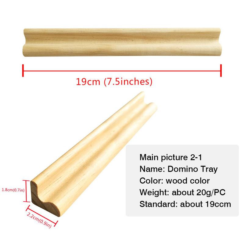 4PCS Domino Trays Wooden Racks Holders Tiles Game Bracket Letter Placement Decor Rack For Kid Mahjong Player Wholesale