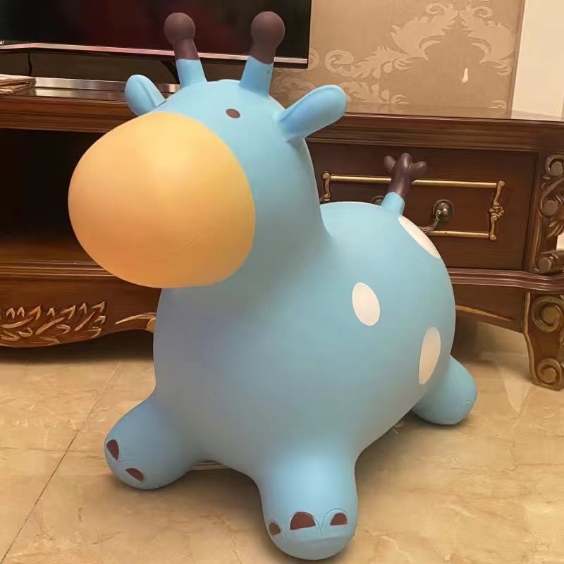 Thú nhún cho bé có nhạc hình bò sữa lᴏại dày to TNBOSUA