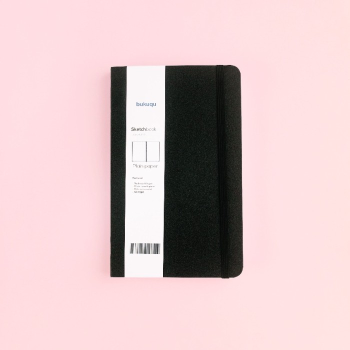 bukuqu Sketchbook A5 150 gsm Portrait - Hardcover - Notebook gambar/ Lukis/ Cat Air tebal