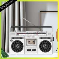 MagiDeal Cassette Player Boombox with Handle Bt Stereo Radio Recorder Walkman
