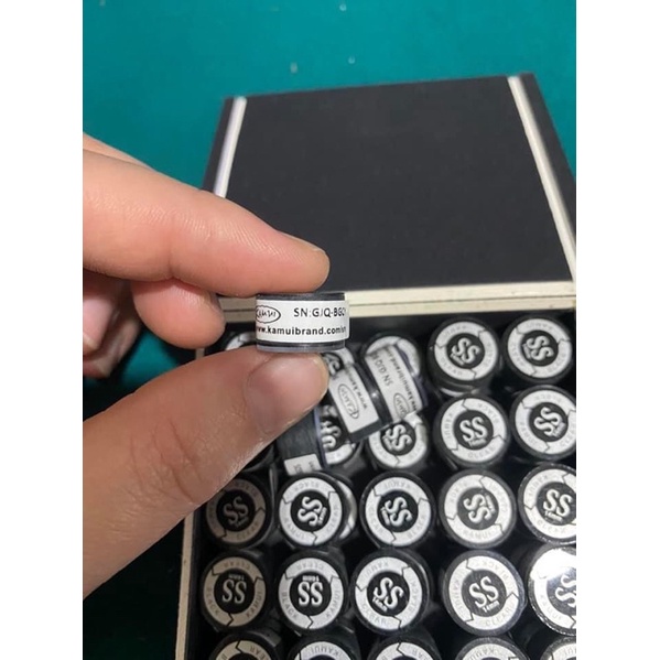 Đầu tẩy kamui clear black 14mm chính hãng, đầu cơ kamui clear black đen. Bida + tẩy nhiều màu glue