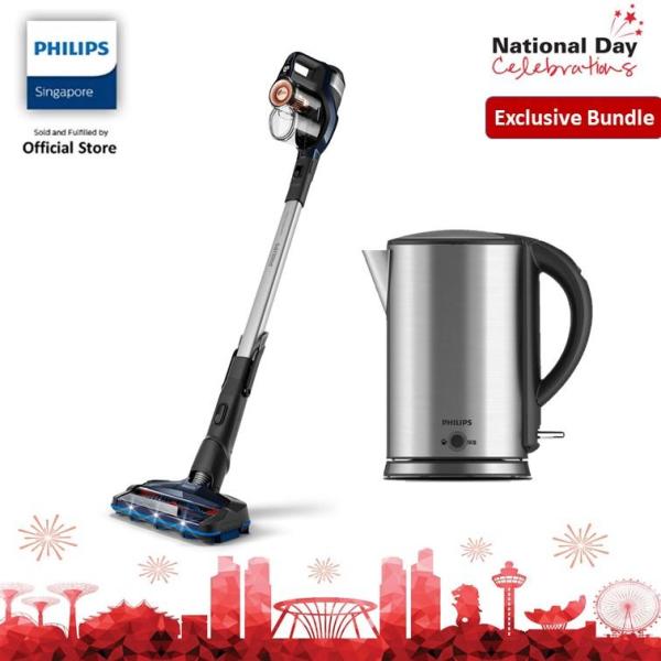[EXCLUSIVE BUNDLE] Philips Stick Vacuum FC6813/61 With Viva Collection Kettle HD9316/03 Singapore