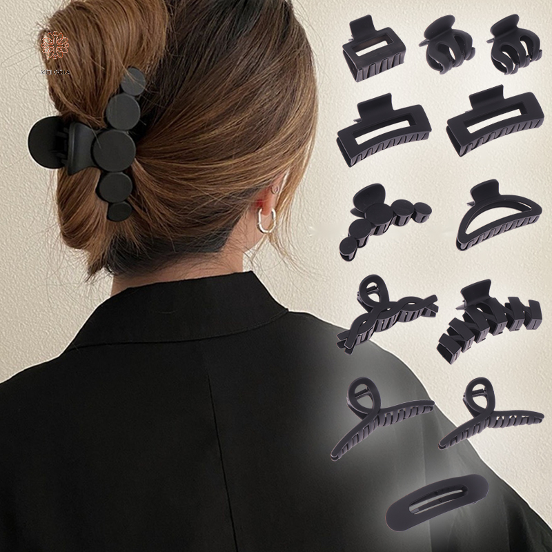 MELODIA Lớn Tóc Clip Cho Phụ Nữ Cá Mập Clip Thanh Lịch Hairgrips Lông Clip Tóc Claw Clip Cô Gái Kẹp Tóc Phụ Kiện Tóc