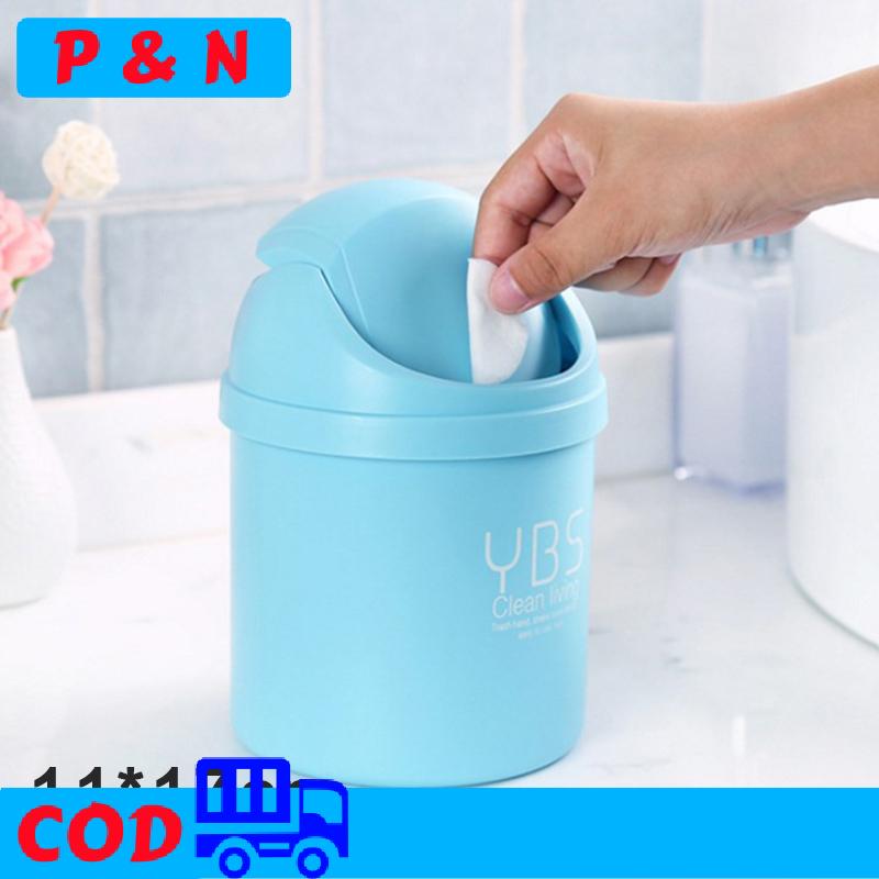 P&N Máy Tính Để Bàn Mini Chất Thải Bin Nhỏ Thùng Rác Có Thể Hộ Gia Đình Với Thùng Bàn Lưu Trữ
