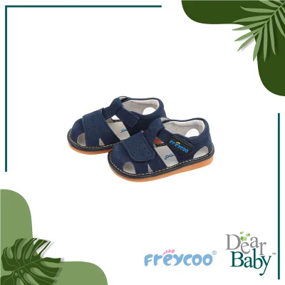 Freycoo - Navy Caspian Squeaky Toddler Shoes