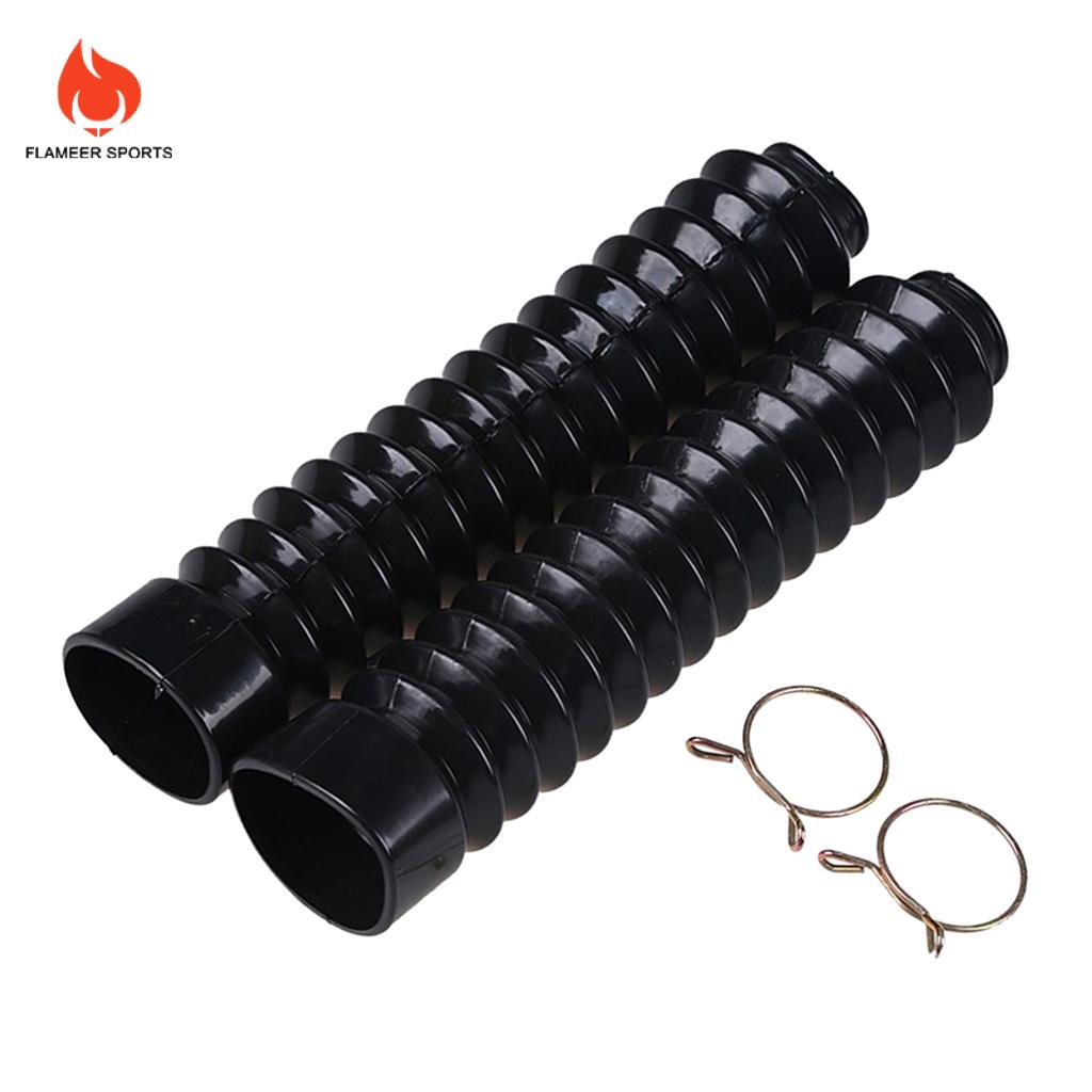 Flameer đen cao su 210mm Chiều dài Phuộc Trước Xe Máy sốc