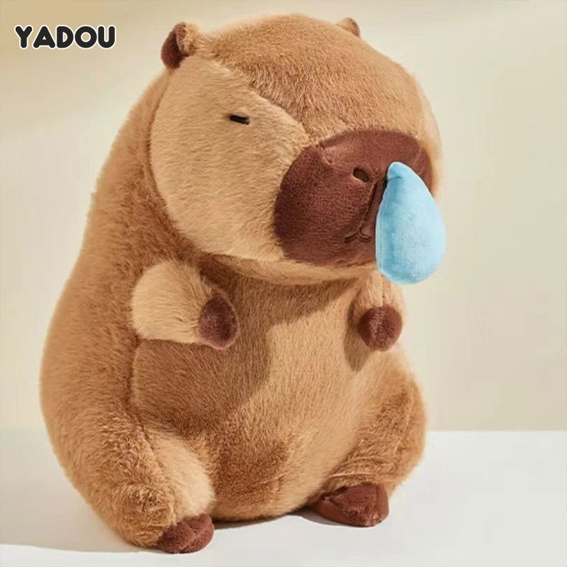 YADOU Capybara snot doll plush toy capybara cute doll for girls