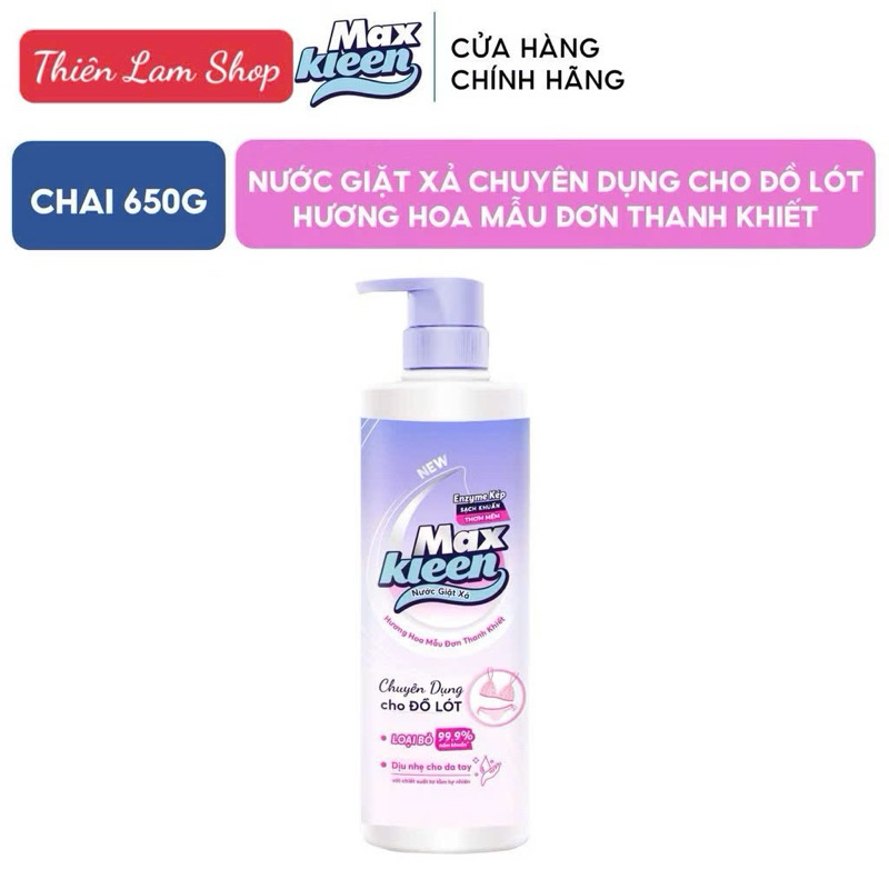 Maxkleen Laundry Detergent Specialized for Underwear - 650g Bottle