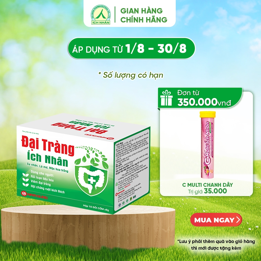 Đại Tràng Ích Nhân, Giảm nhanh các triệu chứng viêm đại tràng, hội chứng ruột kích thích