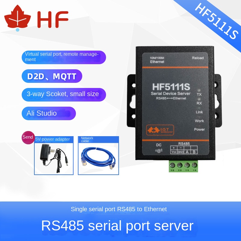 Bộ Chuyển Đổi RS485 Sang Ethernet | HF5111S | Giải Pháp IoT Công Nghiệp - 5111S