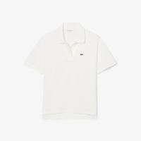 Áo Polo Lacoste Nữ Dáng Rộng Chất Liệu Piqué Mềm Mại