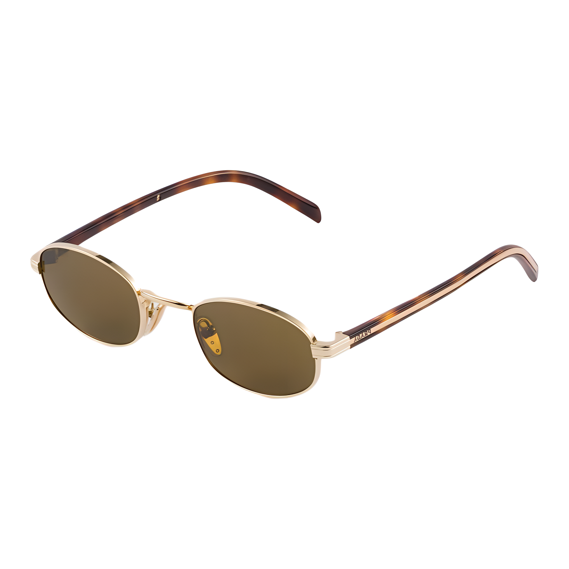 PRADA Round Sunglasses Women's Gold