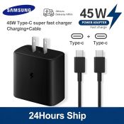 Samsung 45W USB-C Fast Charger with Type C Cable