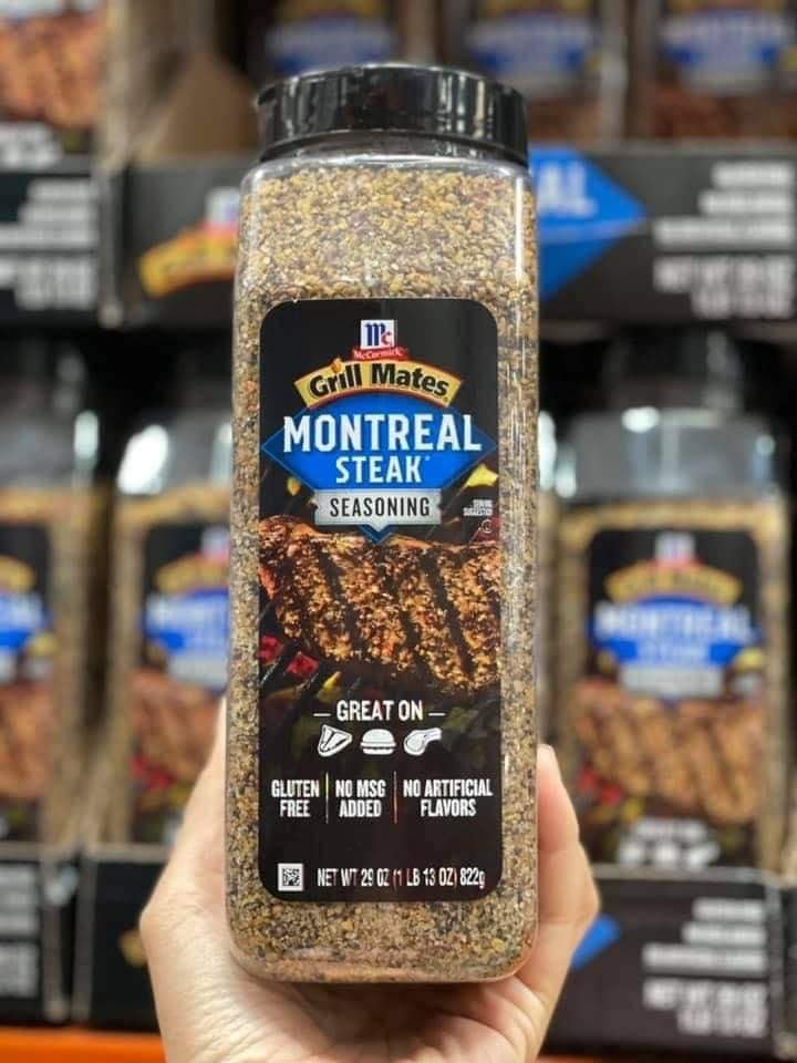 Hộp gia vị ướp Steak Grill Mates Montreal Mỹ 822g date mới