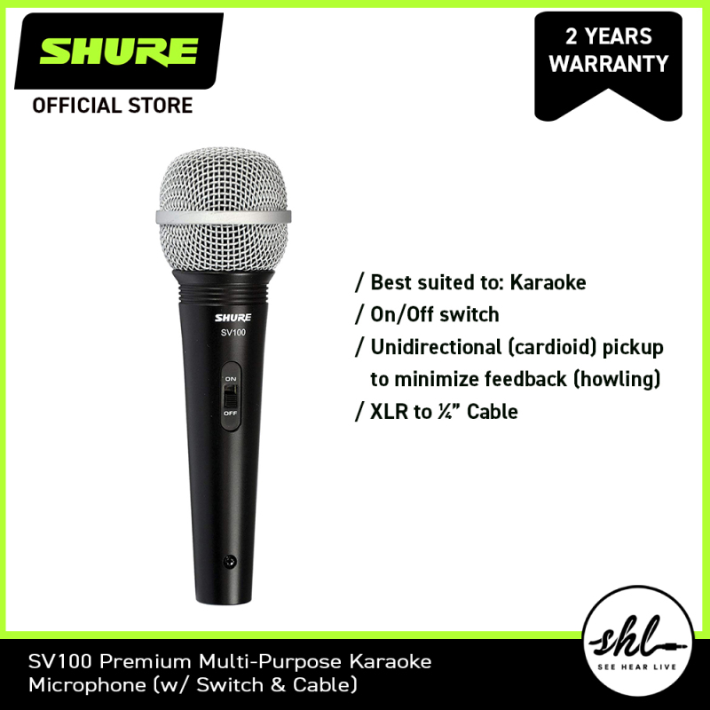 Shure SV100 Premium Karaoke Vocal Microphone Singapore