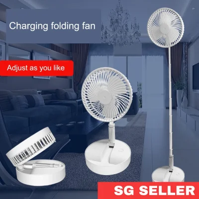 Mini Folding Telescopic Fan USB Rechargeable Student Portable Small Electric Dormitory Bed Office Desktop