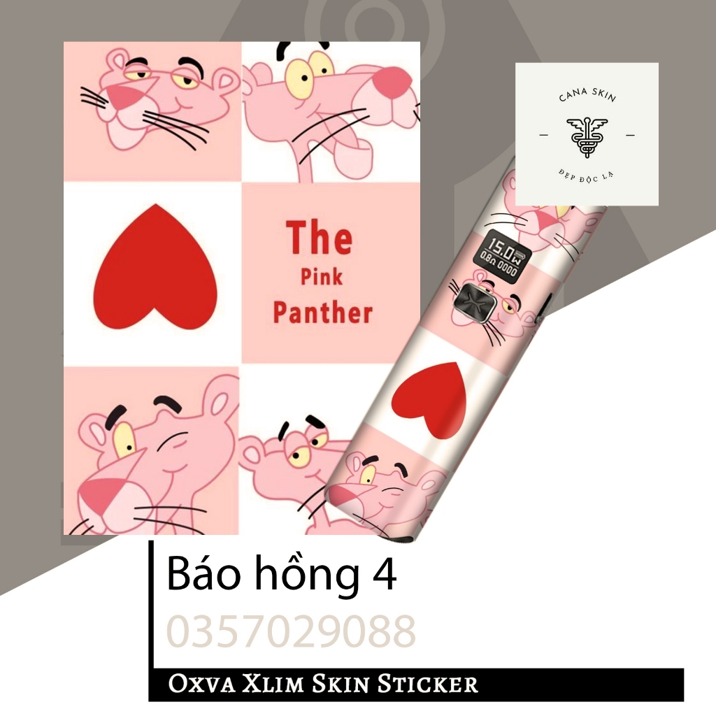 Miếng dán skin cho Xlim v2/ xlim SE / favostix / Xlim pro / rill x...in hình báo hồng 3