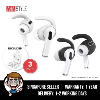 AhaStyle AirPods Pro Ear Hooks [Added Storage Pouch] Anti-Slip Ear Covers Accessories [Not Fit in The Charging Case]