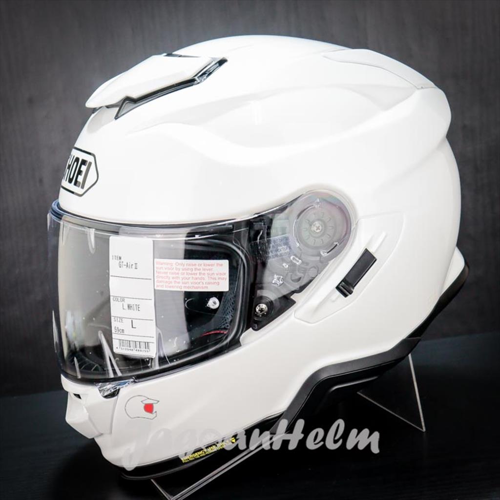 SHOEI HELM GT AIR 2 SOLID | LUMINOU WHITE | GTAIR2 DOUBLE VISOR SNI Harga 10,659,000 rupiah*Gratis Ongkir