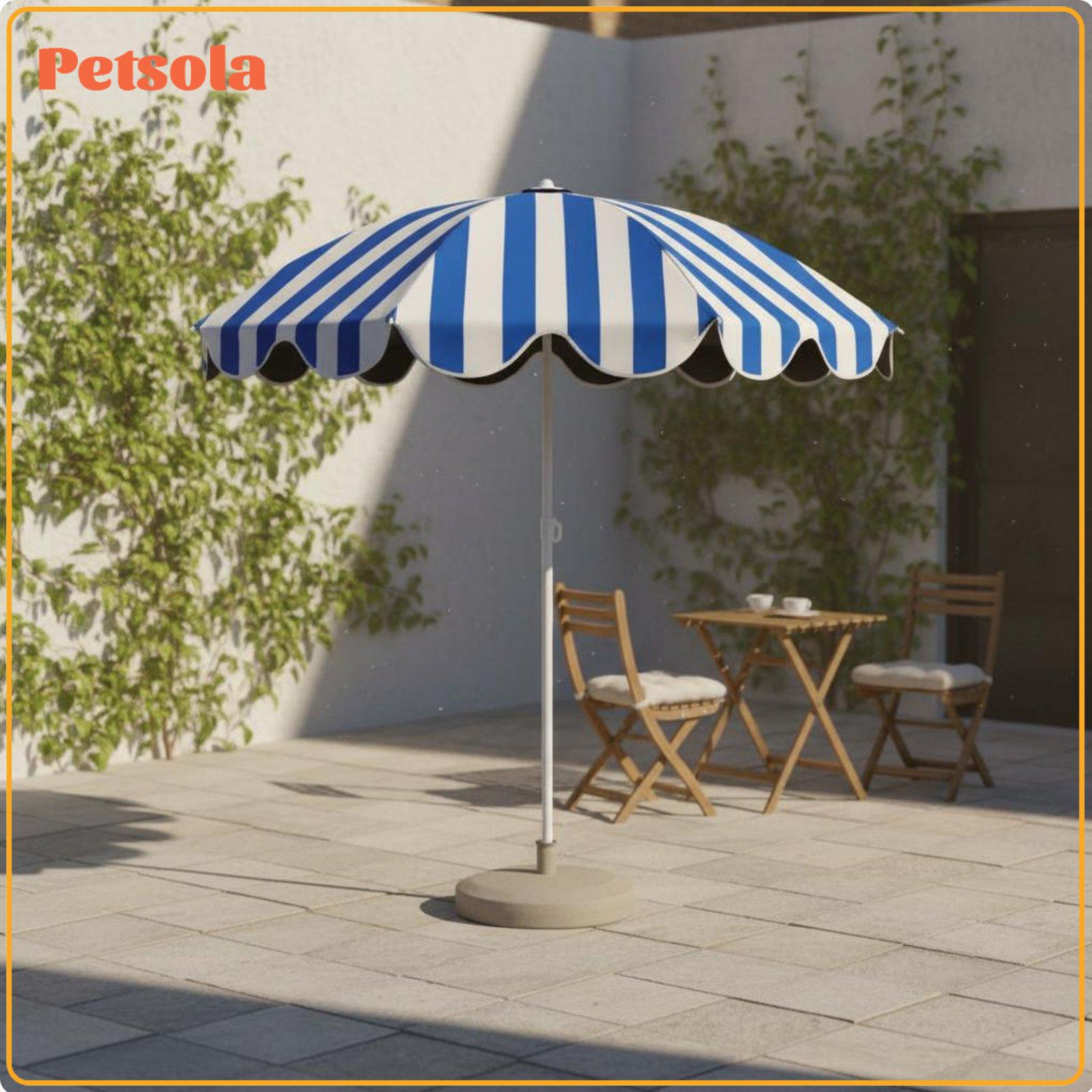 Sun Shelter UPF50 Plus Striped Retro Designer Umbrella Windproof Beach Canopy for Outdoor Garden Camping ราคา 2,215 บาท*ส่งฟรี
