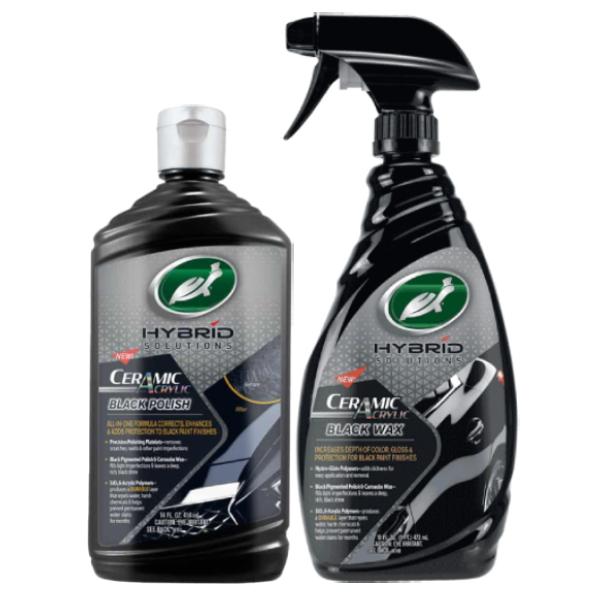 TURTLE WAX [BUNDLE] HYBRID CERAMIC BLACK POLISH + CERAMIC BLACK WAX Harga 1,216,000 rupiah*Gratis Ongkir