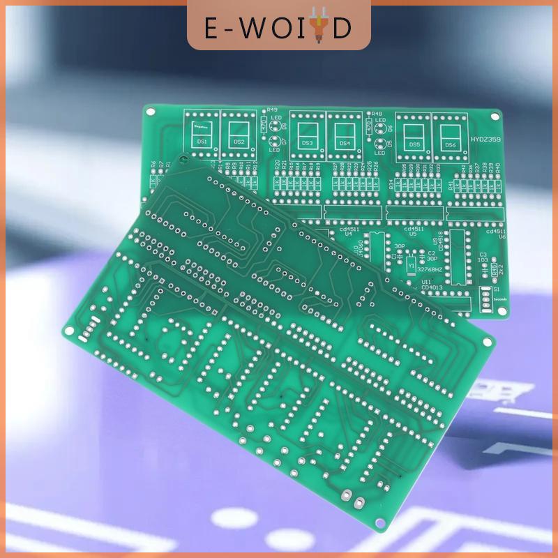 【E-WOITD】 ชุดประกอบนาฬิกาปลุกแบบทำมือชุดประกอบนาฬิกา6หลักแบบทำมือเวลาแสดงอัตโนมัติสำหรับนักเรียนและนักทำผม ราคา 66 บาท*ส่งฟรี