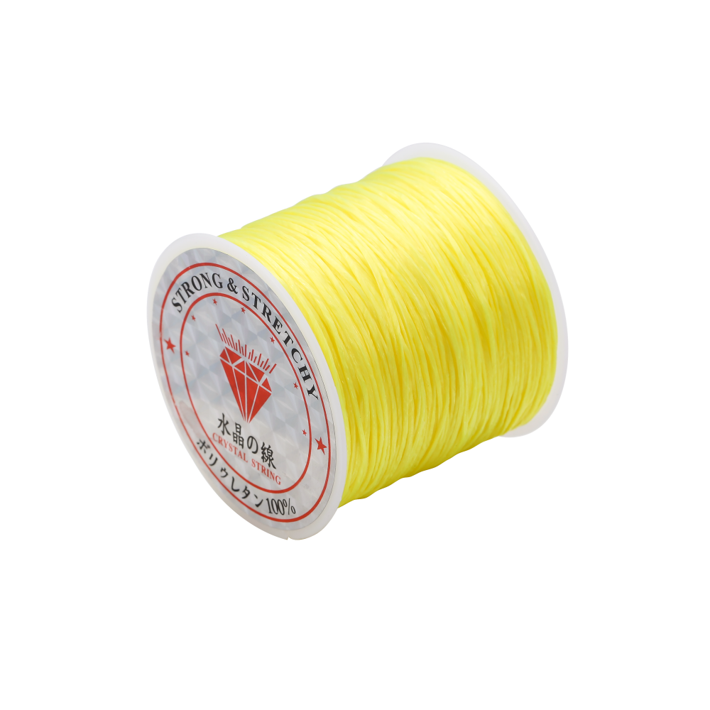 10m-50m 1mm mạnh mẽ co giãn đàn hồi dây chỉ xâu chuỗi hạt chuỗi Vòng đeo tay cho làm đồ trang sức DIY