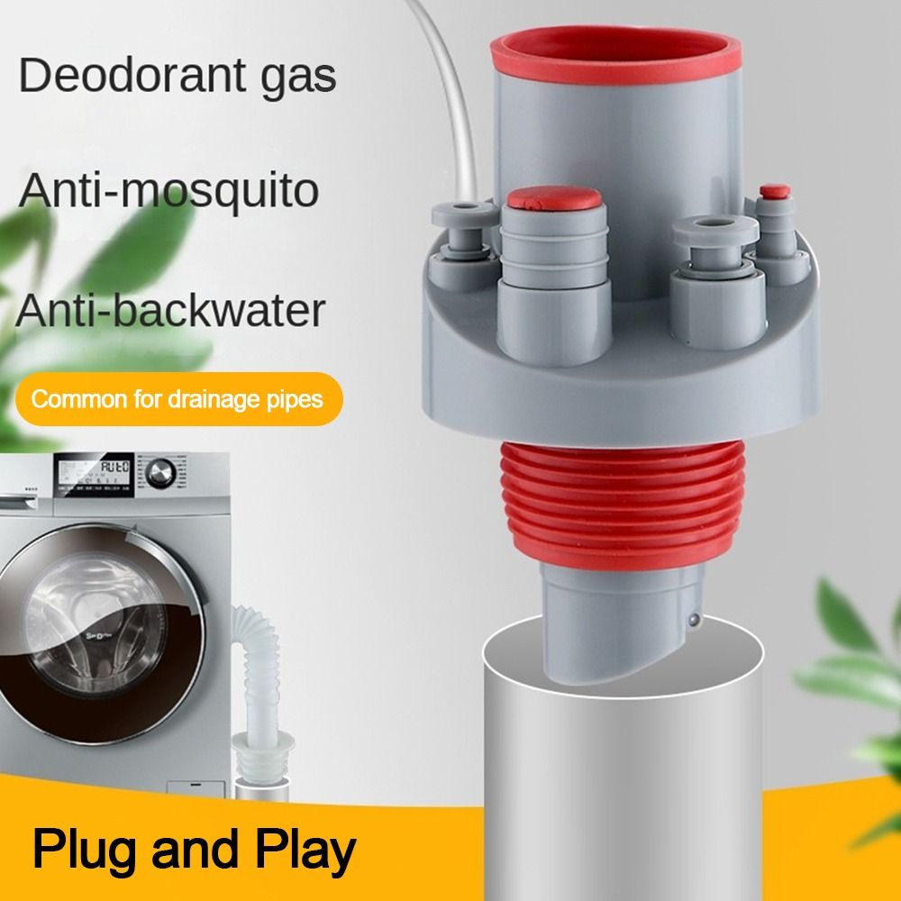 Camphorstore61re8 Vòng bít kín ống xả bồn rửa mặt ống Adapter gọn gàng đa chức năng chậu rửa nhà bếp cống chi nhánh bền chống mùi máy rửa chén Đầu nối ống nước máy giặt nguồn cung cấp thoát nước