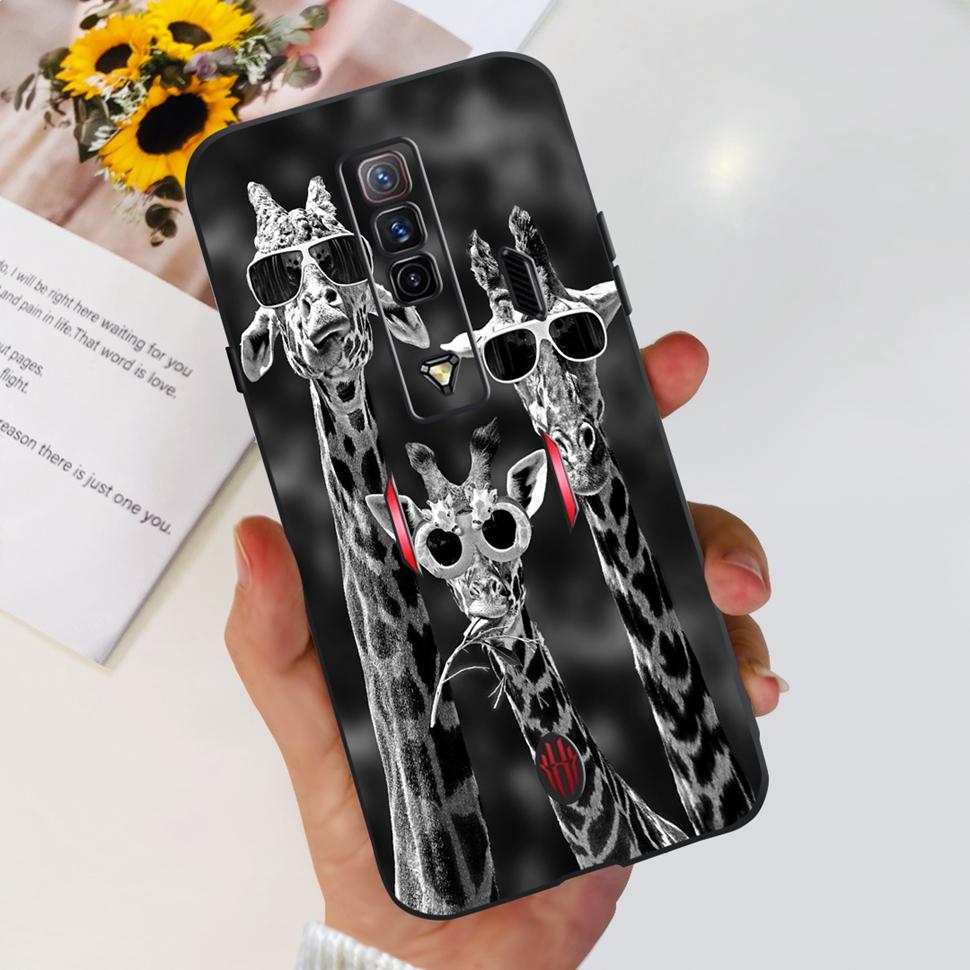 Cho ZTE Nubia Red Magic 7 Trường Hợp 2022 Phong Cách Sơn Cover Quay Lại nhựa TPU mềm Fundas Cho Nubi