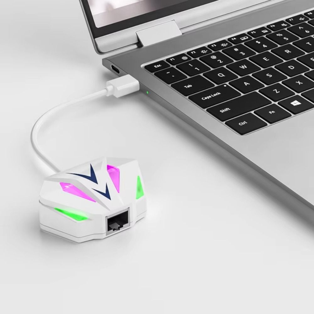 EMERRY 2 trong 1 Card mạng USB sang RJ45 USB sang 2.5g USB/Type-C Bộ chuyển đổi Ethernet Loại C Chơi và chơi Lái xe miễn phí USB sang cổng mạng Dành cho máy tính xách tay