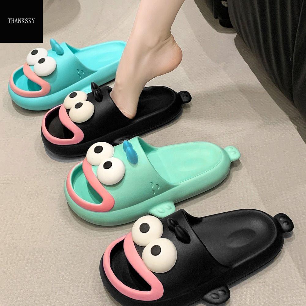 THANKSKY รองเท้าแตะผู้หญิง sandals women ปลาน่าเกลียด รองเท้าสวมใส่ด้านนอก ป้องกันการลื่น แพลตฟอร์ม รองเท้าแตะผู้หญิง hangyodon แบบพื้นฐาน พีวีซีพีวีซี รองเท้าแตะพื้นหนา ฤดูร้อนฤดูร้อนฤดูร้อน - ยี่ห้อ THANKSKY ราคา 181 บาท*ส่งฟรี