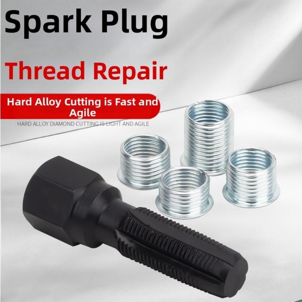 [Phong cách thời trang tự động] dụng cụ sửa chữa ren tia lửa thép 5 cái vòi tua lại 14mm cho sửa xe