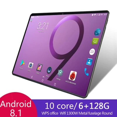 【Free Shipping】10-inch Android Tablet 6GB + 128GB Dual Camera Dual SIM Card 4G Dial Tablet Mobile Phone PK Samsung Tablet