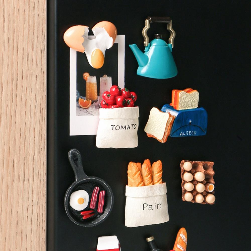 Amoy nhà bếp tủ lạnh gia đình thực phẩm mô phỏng nấu ăn IC tin dán bảng dán tủ lạnh S Giá Đựng Giấy nhớ