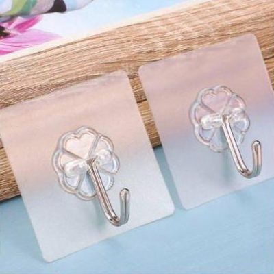 Móc dán tường🍁FREESHIP🍁 Móc cường lực trong suốt siêu dính- Móc treo đồ chịu lực 10kg 4.9