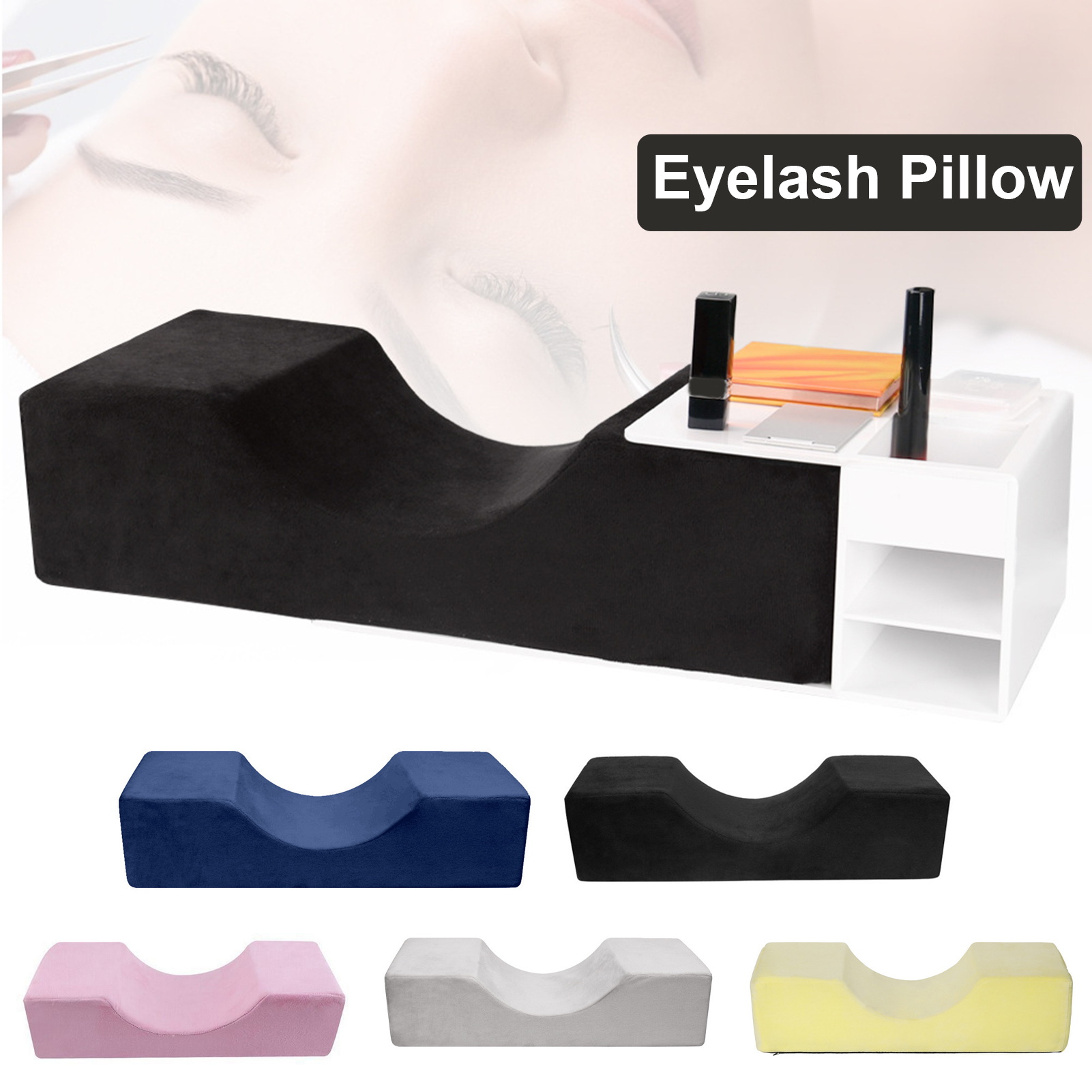 Deep Rest Pillow Eyelash Pillow Comfortable U-shaped Eyelash Extension Pillow for Deep Rest and Neck Support Memory Cotton Fabric Washable Promotes Relaxation Favorite