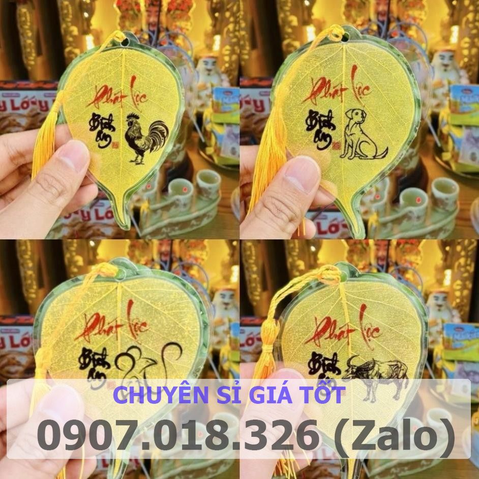 *ĐỒ CHUẨN* Lá bồ đề 12 con giáp cao cấp , làm từ lá nguyên bản , để ốp lưng điện thoại, treo xe ô tô
