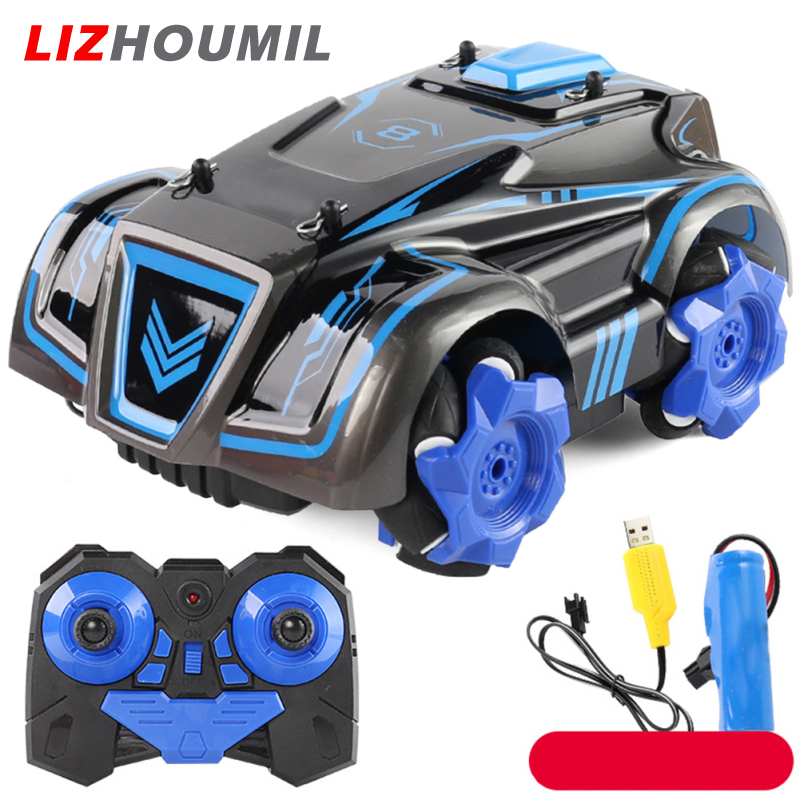 LIZHOUMIL Kids RC Car With Music Light Rechargeable 360 Degree Rotation Drift Stunt Remote Control Car Birthday Gifts For Boys ราคา 491 บาท*ส่งฟรี