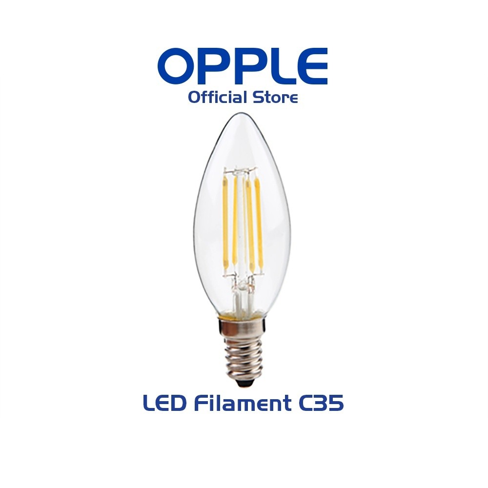 Bóng Đèn OPPLE LED Fila Ecomax C35 E14 - Hiệu Ứng Ánh Sáng Như Bóng Sợi Đốt Tiết Kiệm Năng Lượng