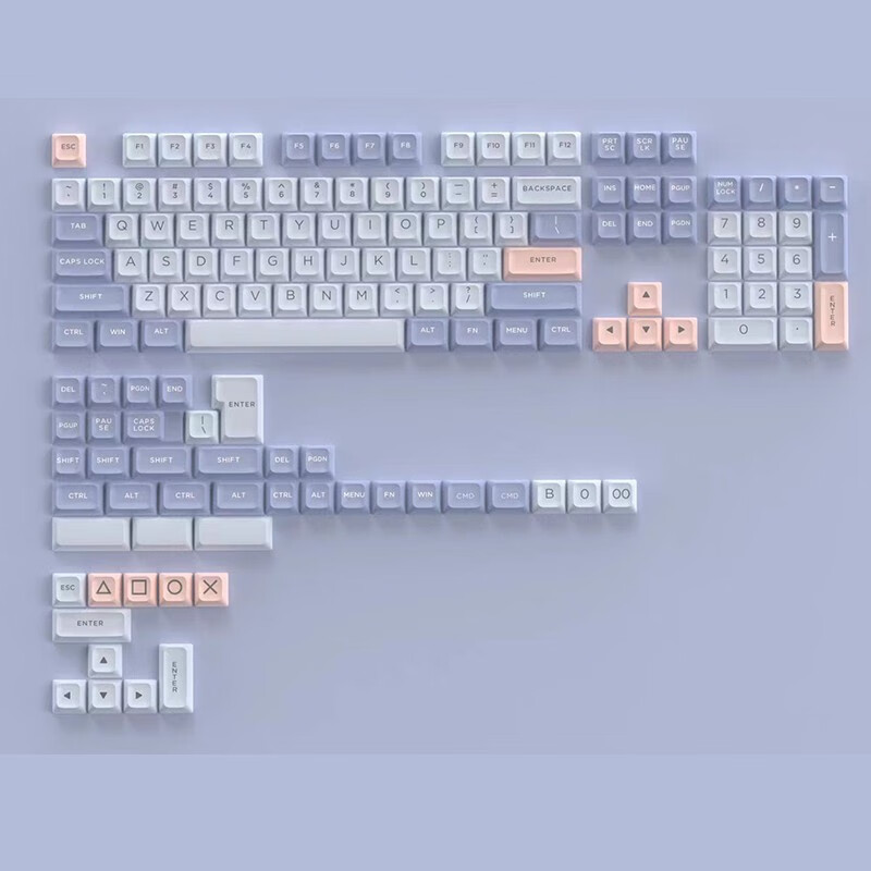 [Gbdq] 152 phím cho Alice 80 Bàn phím game thủ Keycaps ASA chiều cao cơ khí meyboard PBT nắp phím ha