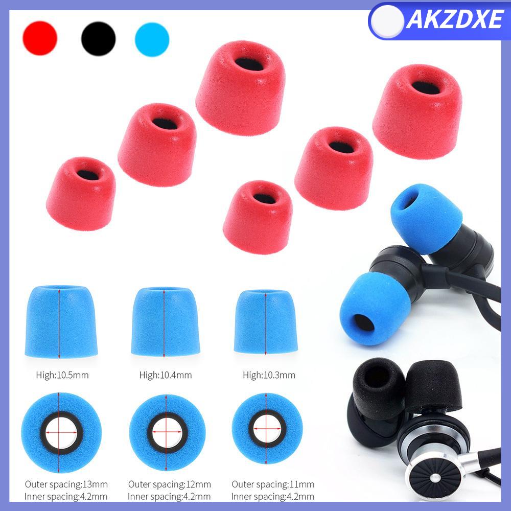AKZDXE 3 Pairs Sự thay thế Trong tai Đối với tai nghe Earphone Khuyên tai Miếng đệm tai Mẹo tai Bộ nhớ đầy