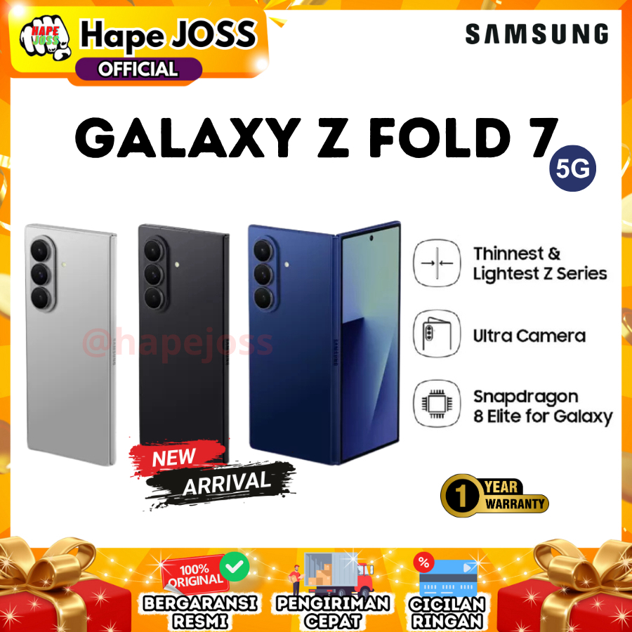 Samsung Galaxy Z Fold 7 5g 12/256Gb [Free 25Watt Adapter] Official Indonesian Guarantee Harga  24,299,000 Ringgit*Penghantaran Percuma