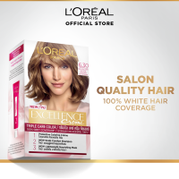 LOreal Paris Excellence Creme Triple Care Hair Color - Gray Hair Retouch Full Coverage Hair Dye Permanent