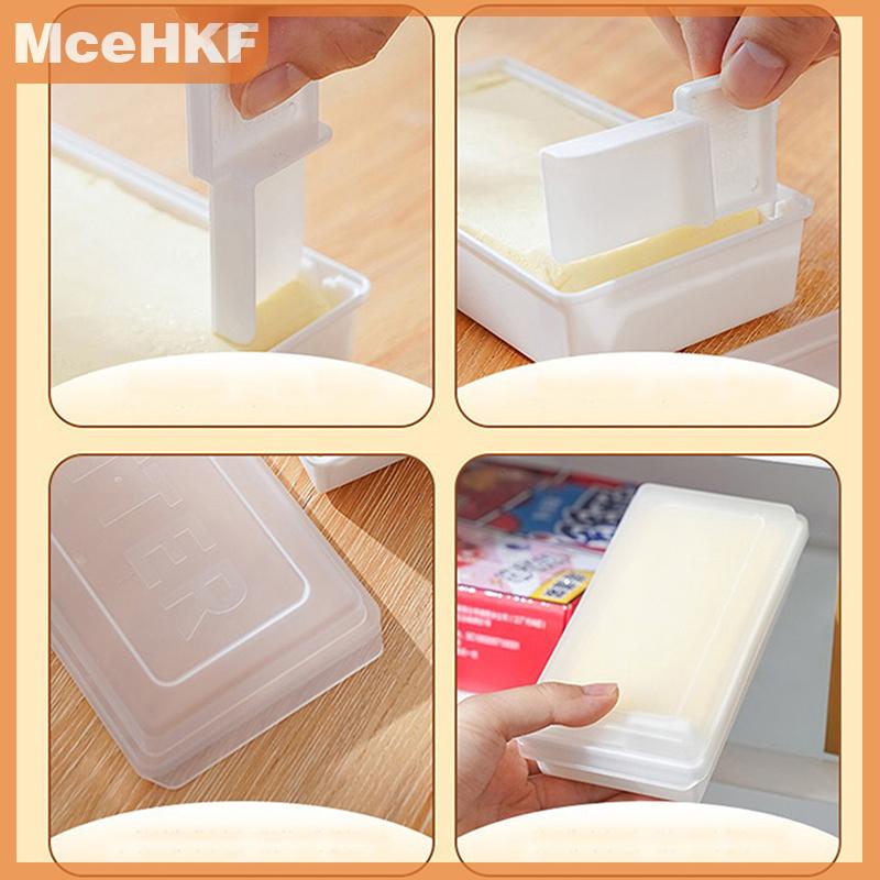 ❤❤❤Hot Sale MceHKF Di động rắn bơ cắt lưu trữ hộp phụ kiện nhà bếp tủ lạnh tươi giữ hộp ăn sáng pho mát tươi-giữ hộp