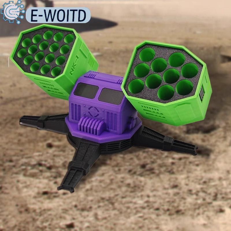 E-WOITD เครื่องประดับตั้งโต๊ะที่จัดระเบียบแบตเตอรี่พิมพ์ลาย3D 1ชิ้นพร้อมที่เก็บของตกแต่งและใช้งานได้18650 ราคา 159 บาท*ส่งฟรี