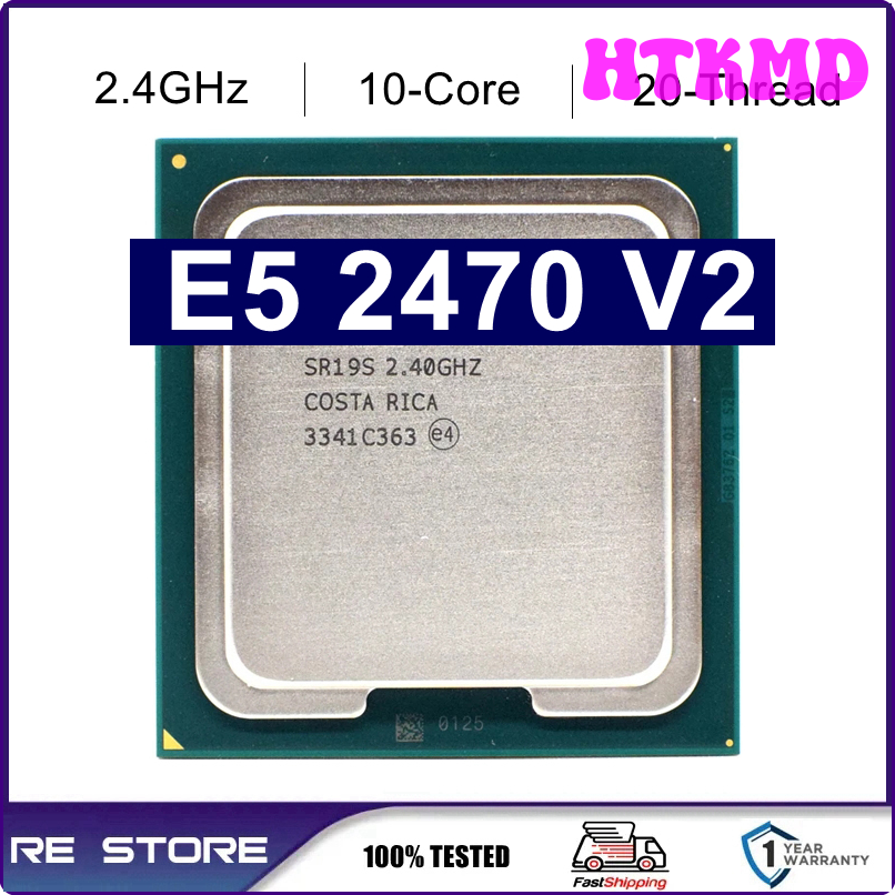 Htkmd gebruikt Xeon E5 2470v2 E5 2470 V2 2.4GHz tien-core twintig-draad Bộ xử lý CPU 25m 95W LGA 135