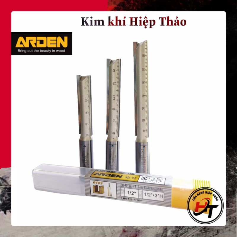 Mũi phay cnc gỗ thẳng dài arden mũi soi lấy nền dao phá thô 0103 và 0115 mstd-ad